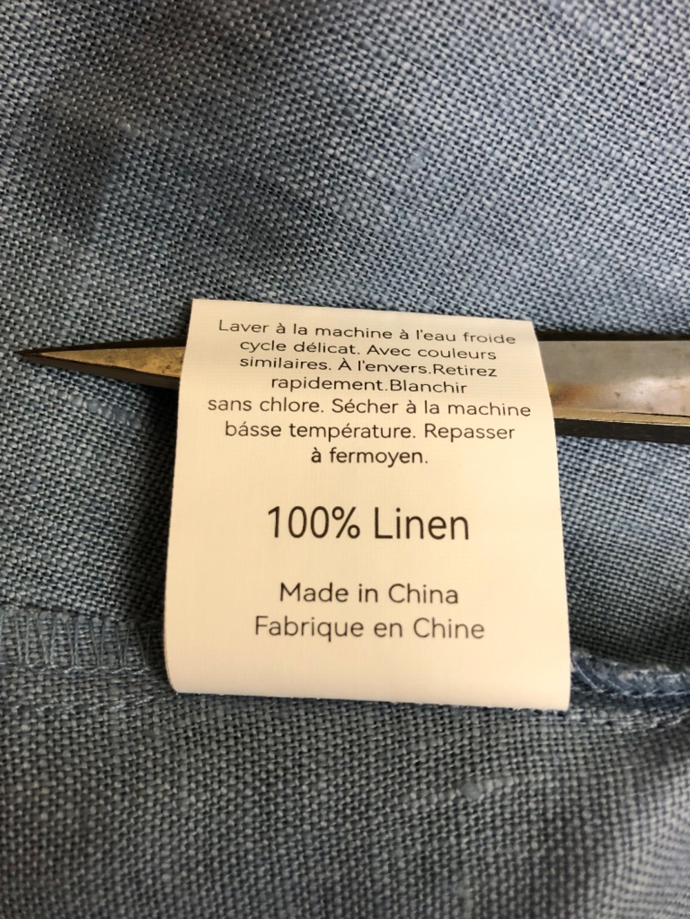 Lintico 100% linen Amelia tailored jacket top Mandarin collar shacket minimalist - Picture 6 of 10